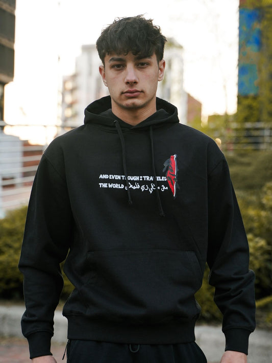 Palestine Map Collage /Travelled Hoodie